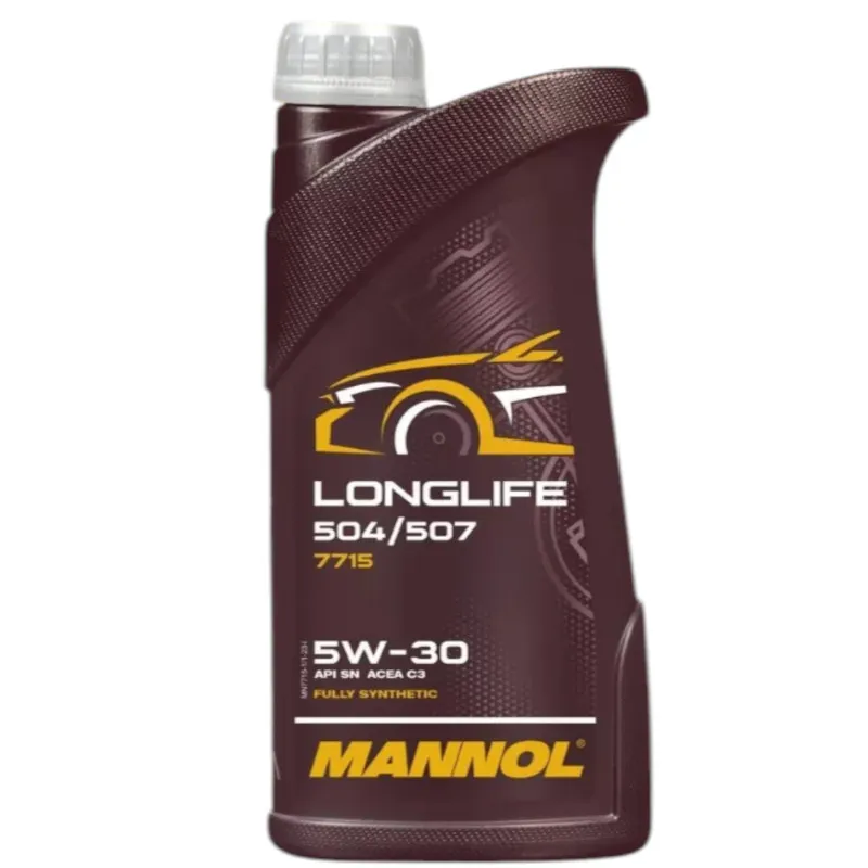 Моторное масло синтетическое Mannol LongLife 504/507 5W-30 1 л