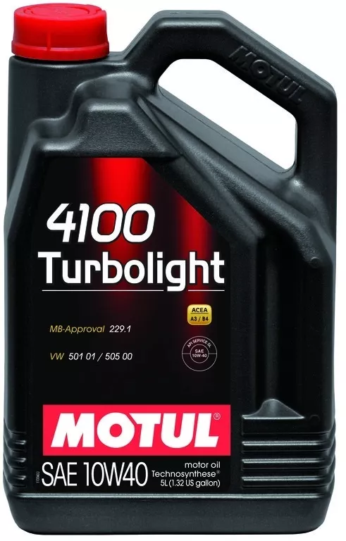 Моторное масло Полусинтетическое Motul 4100 Turbolight 10W-40 5 л