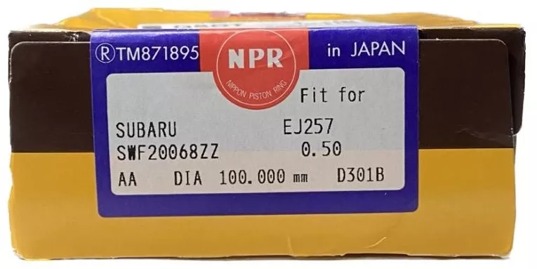 NPR поршневые кольца SWF20068ZZ 050