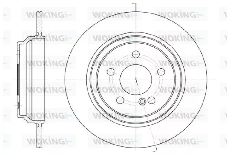 Диски Woking задние D686400