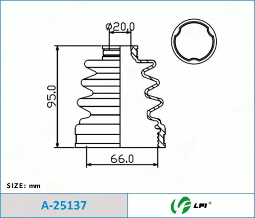 LFI пыльник шруса внутреннего A25137