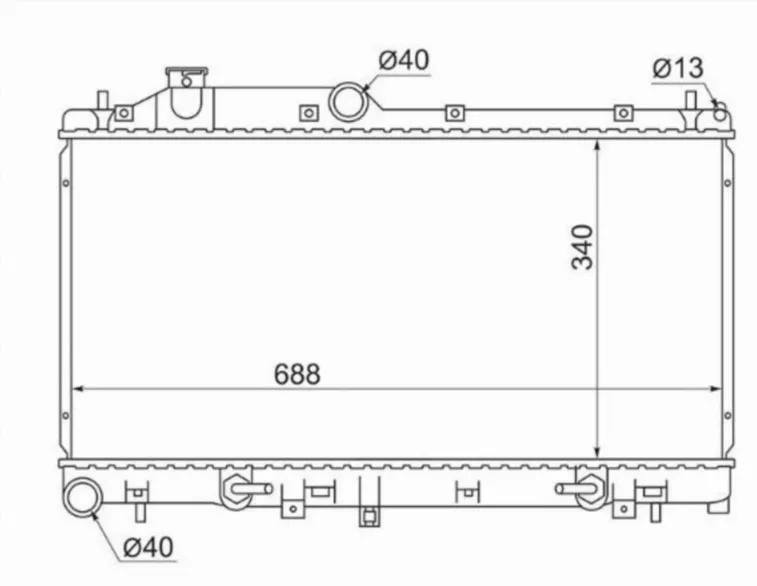 SAT радиатор основной 45119-SC020