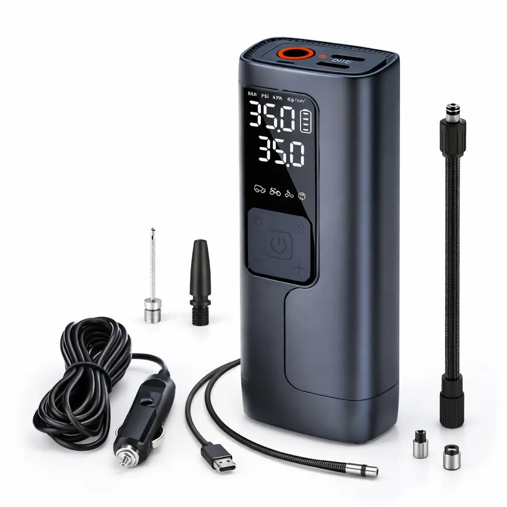 Портативный воздушный компрессор + Power bank 2 в 1 NW06