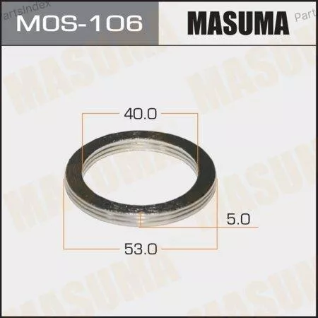 MASUMA Кольцо Уплотнительное Системы ОГ MOS106