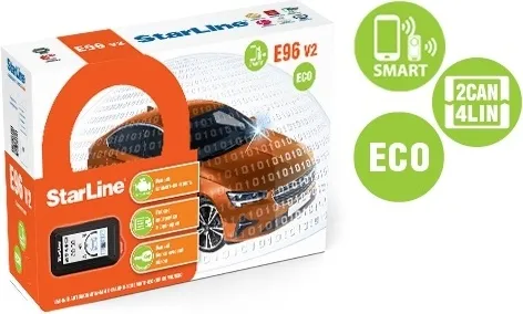 Автодабыл StarLine E96 V2 Eco 2CAN-4LIN кері байланыспен