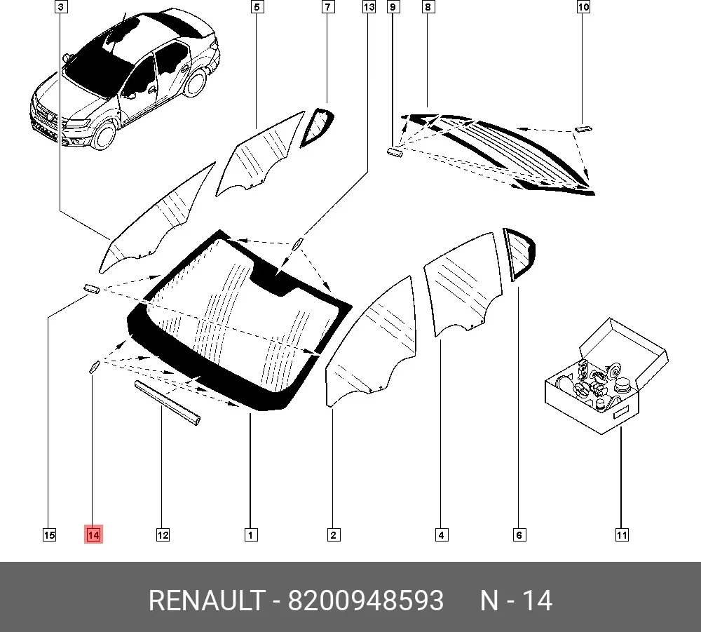 Renault уплотнитель 8200948593