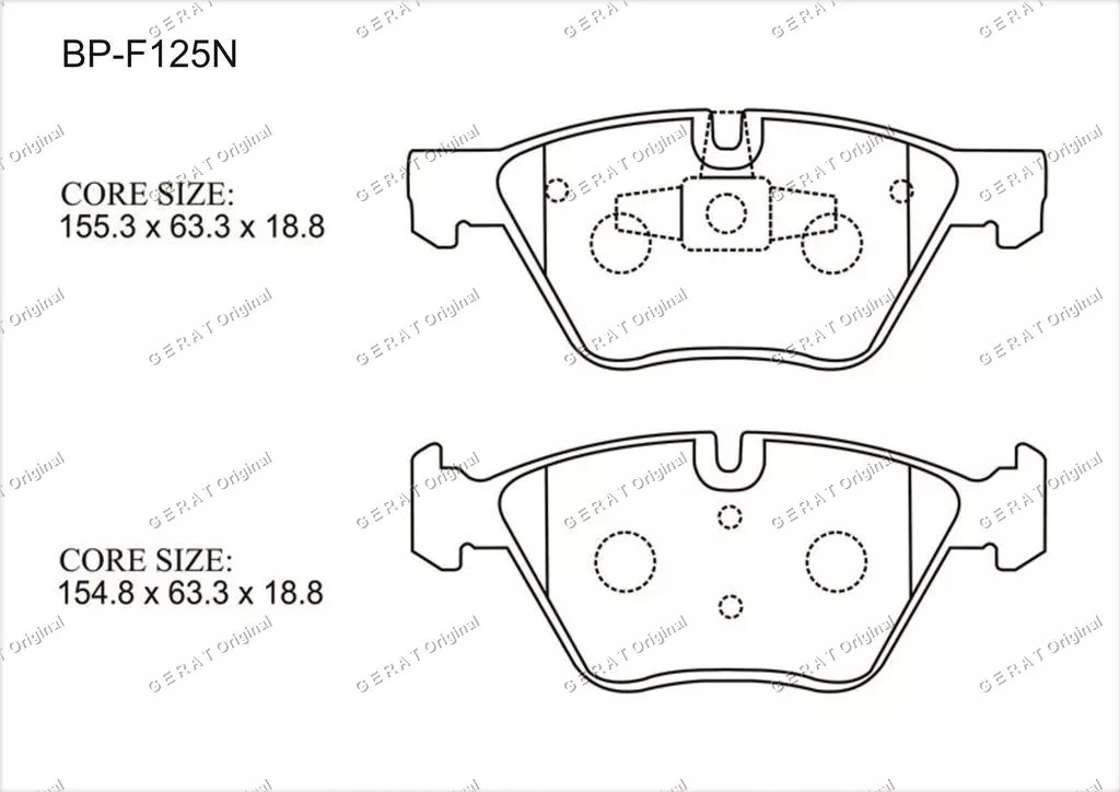 Колодки Gerat передние BP-F125N