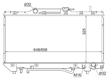 SAT радиатор основной SG-TY0002-ST190-2.0