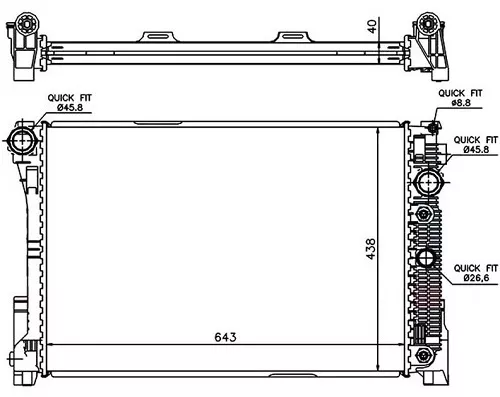 SAT радиатор основной MB0009-07-D