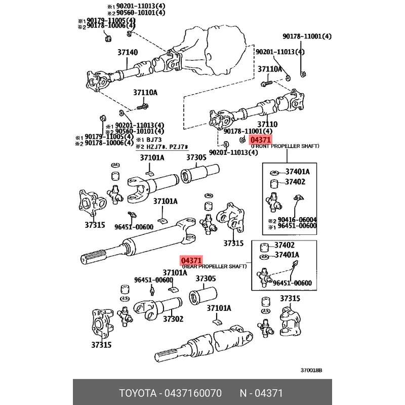 Крестовина кардана RR TOYOTA LAND CRUISER 100, HILUX 02- (с тавотницей) 99-