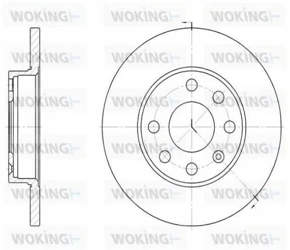 Диски Woking передние D605900