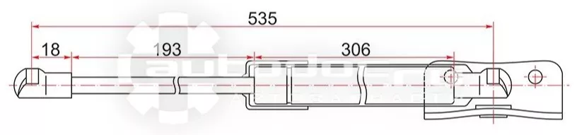 SAT ST5802A375 упор крышки багажника для Mitsubishi Outlander 2013-2018 черный