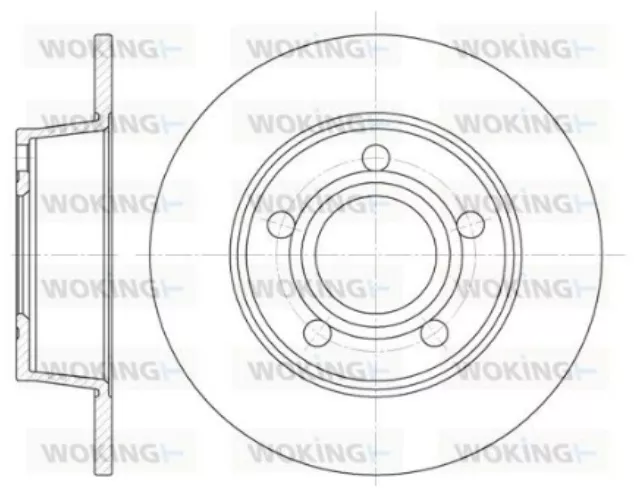 Диски Woking задние D672400