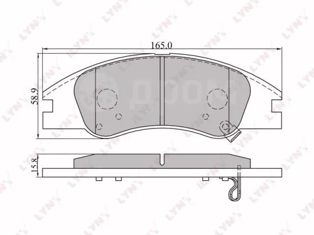 Колодки FRIXPOWER передние SP1399A 1 шт