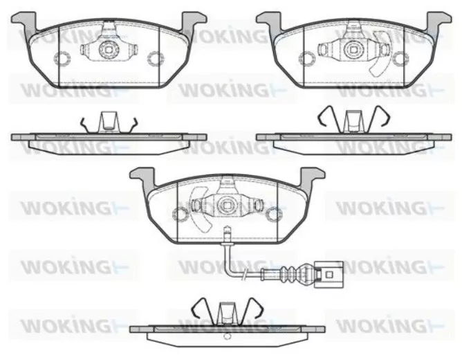 Колодки Woking P1701301