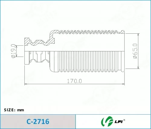 LFI пыльник амортизатора C2716