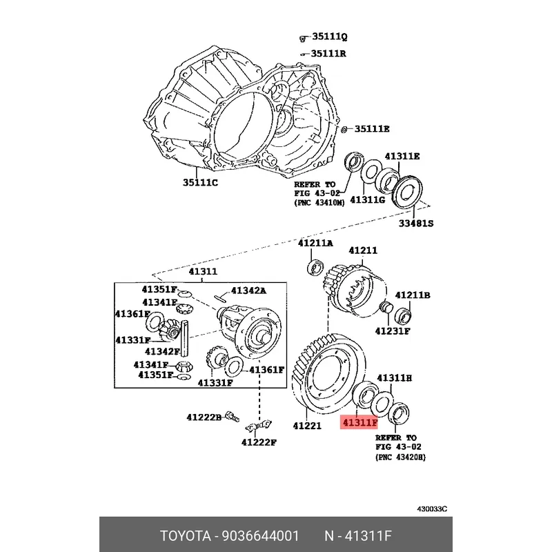 Подшипник привода TOYOTA COROLLA 1ZRFE 08- 44/72/19/18