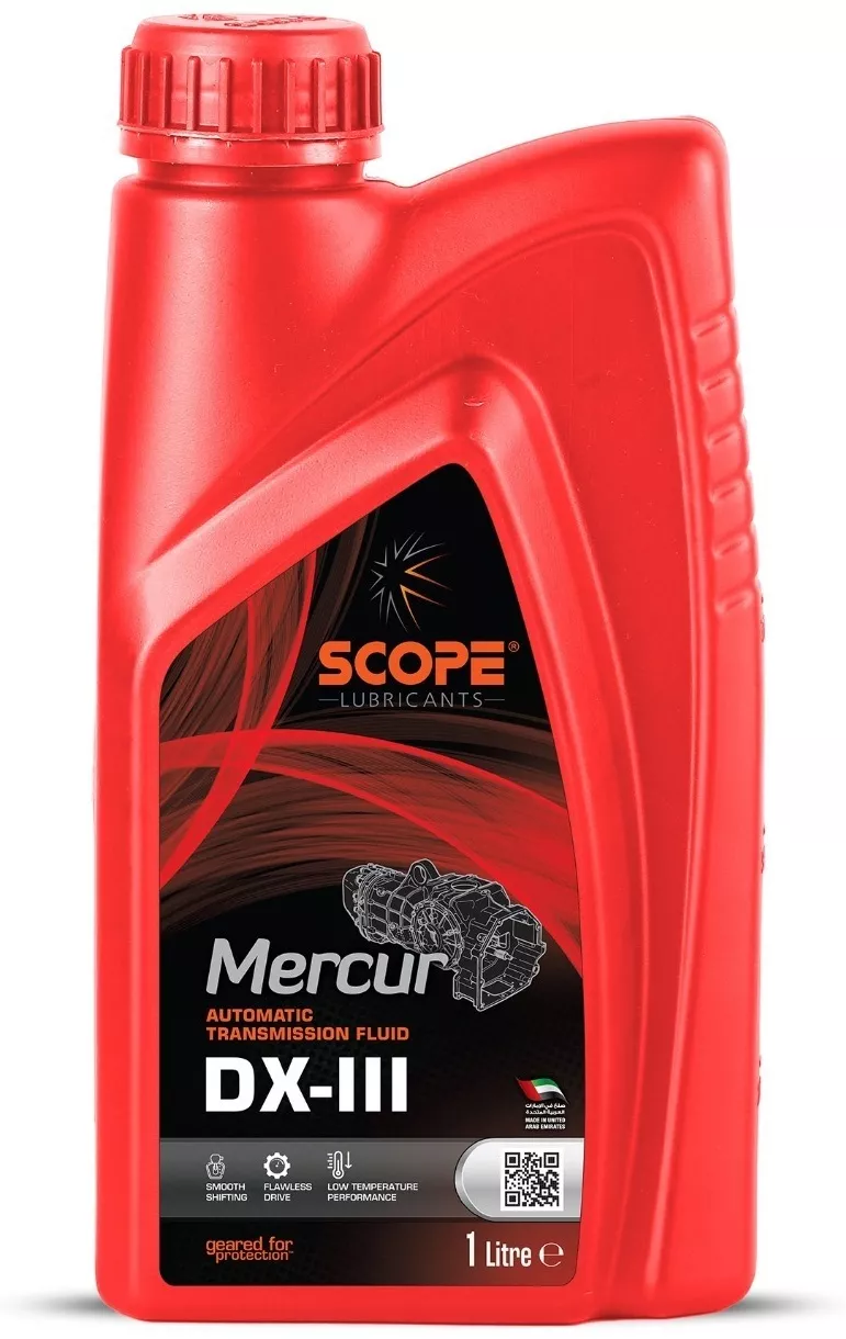 Масло синтетическое Scope Mercur для автоматических трансмиссий DX-III 1 л