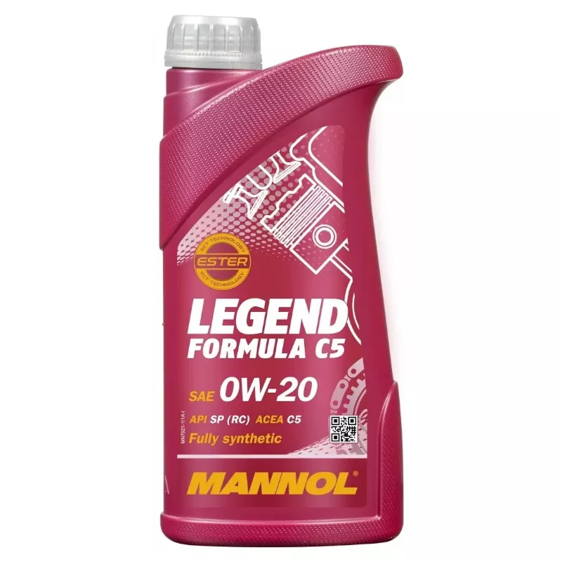 Моторное масло синтетическое Mannol Legend 0W-20 1 л