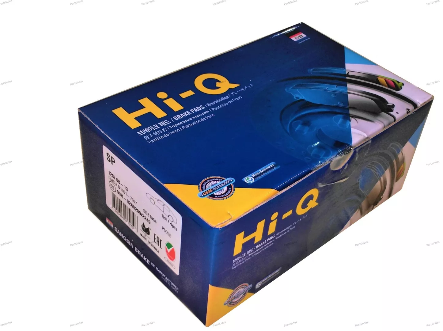 SANGSIN Колодки Тормозные Дисковые SP1076R