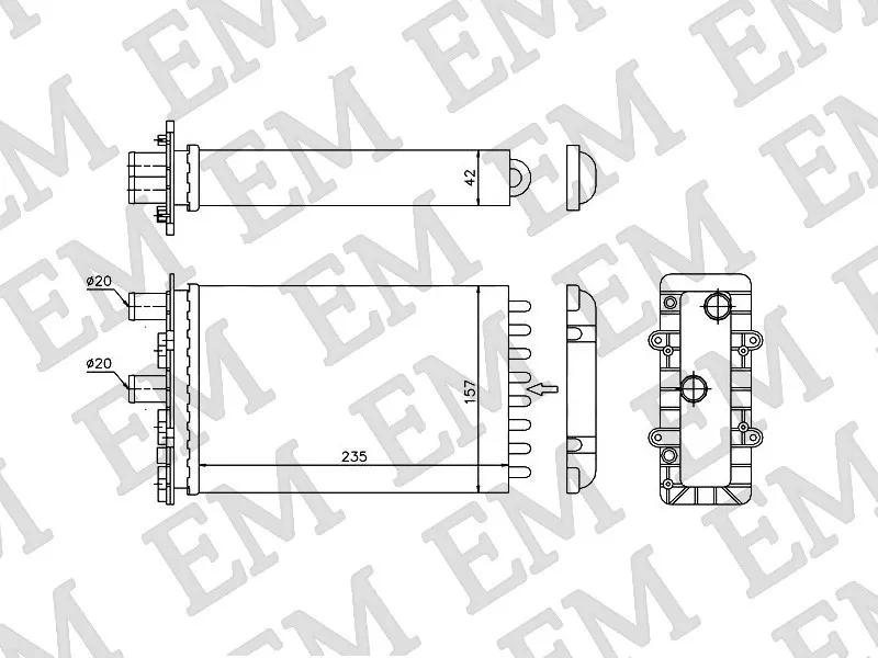 Stellox радиатор печки 10-35079-SX