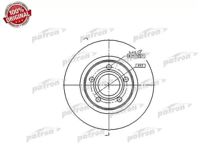 Диски PATRON передние PBD2806