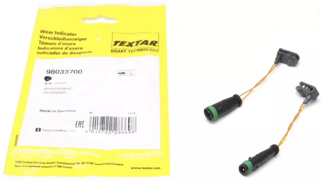 Textar датчик износа тормозных колодок 98033700