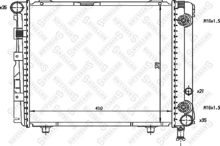 Stellox радиатор основной 10-25893-SX