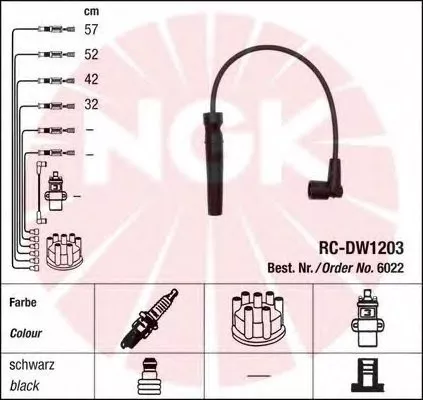 Свечные провода NGK 6022