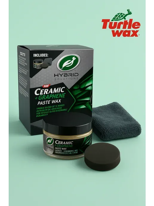Turtle Wax HS Graphene Paste Wax Kit - жылтырату пастасы жинағы
