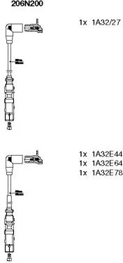 Свечные провода BREMI 206N200