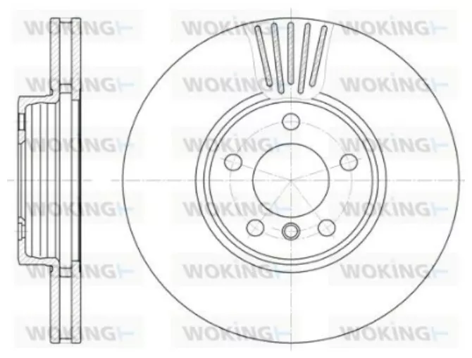 Диски Woking передние D660010