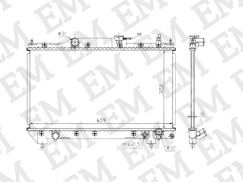 Stellox радиатор основной 10-25113-SX