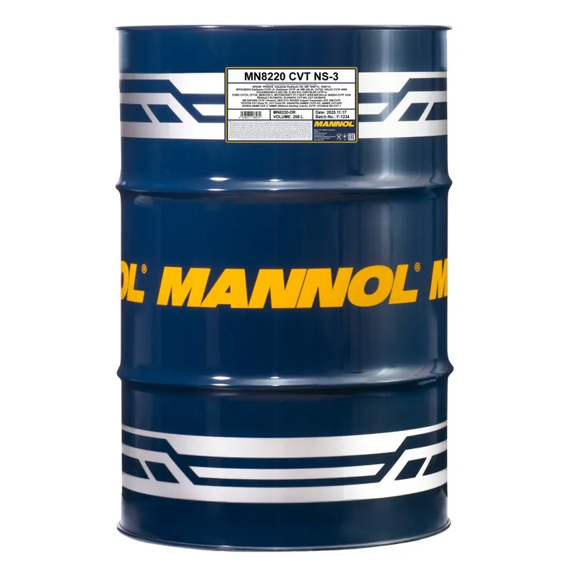 Трансмиссиялық май MANNOL CVT NS-3 Variator Fluid 8220 208 л