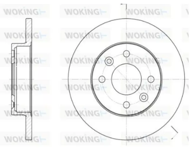 Диски Woking передние D606700