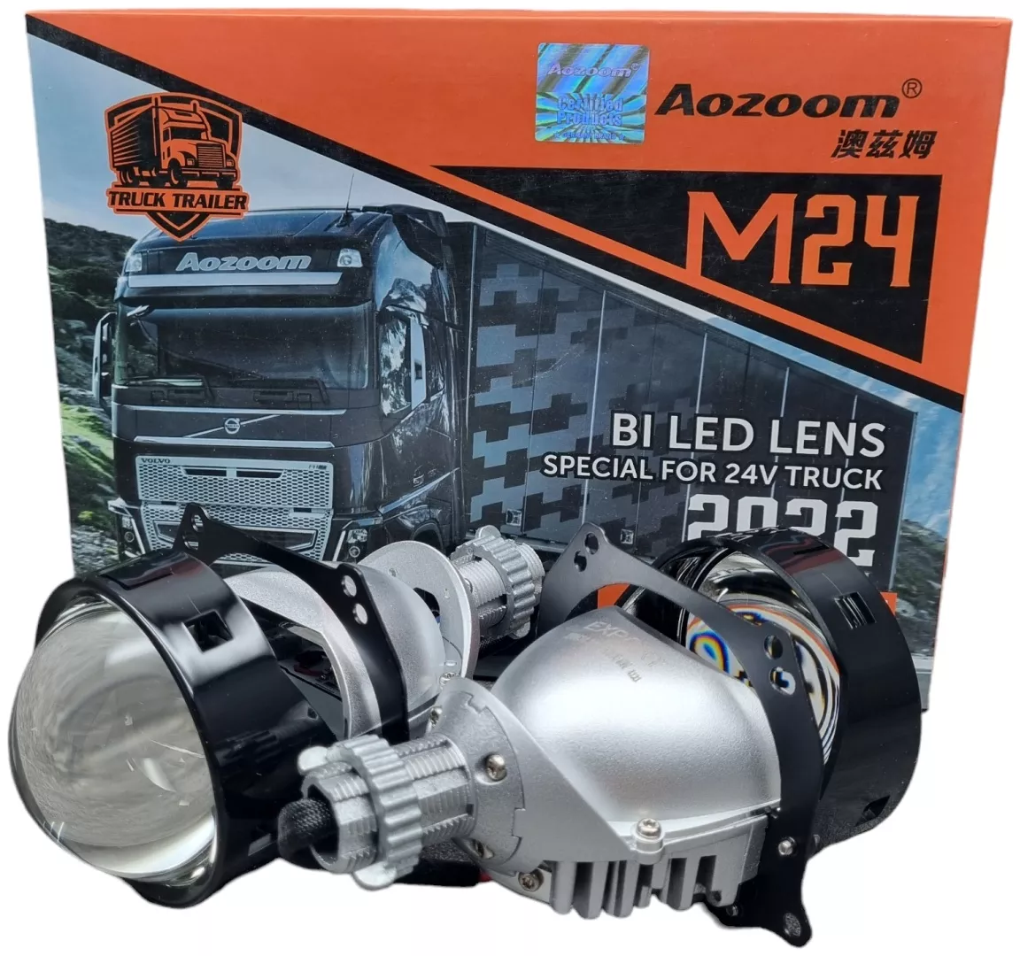 Aozoom светодиодная линза TRUCK TRAILER M24 3.0" 35/45W 24V 5500k