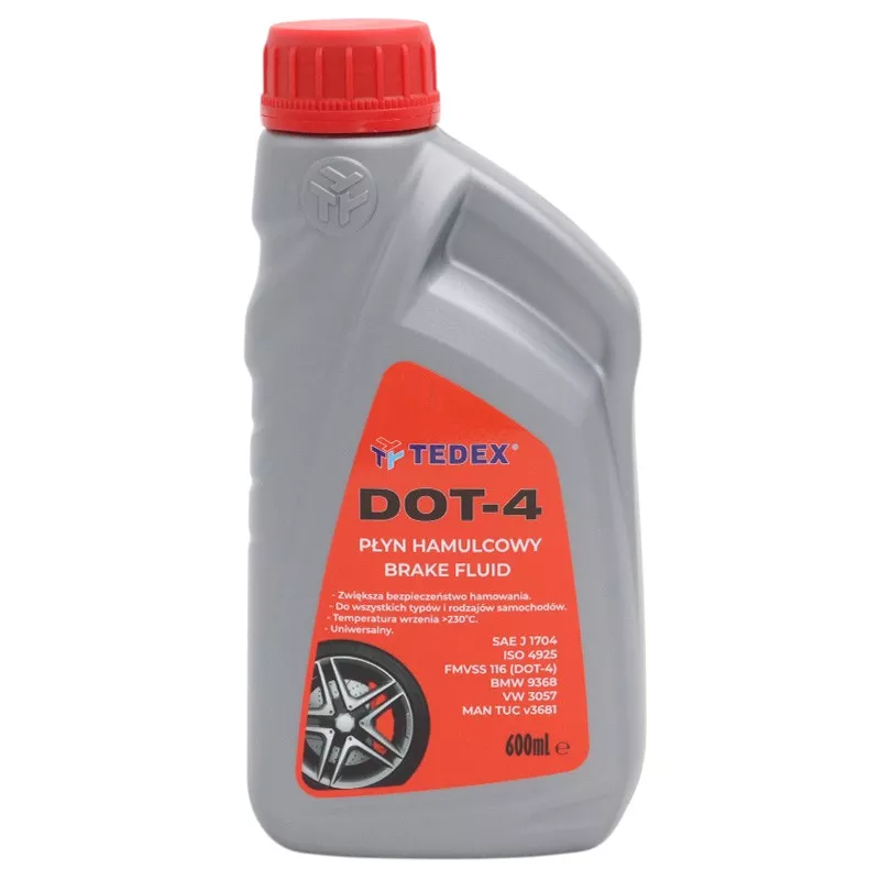 Тормозная жидкость TEDEX DOT-4 0,6 л