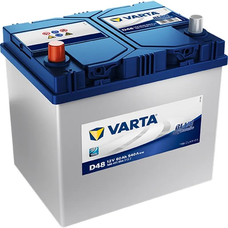 VARTA Аккумулятор 60Ah 560411 "+ -" 232x173x225