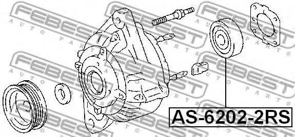 FEBEST подшипник AS-6202-2RS