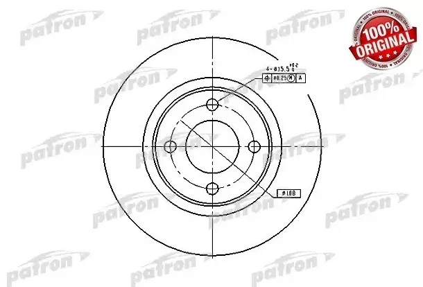 Диски PATRON передние PBD2601