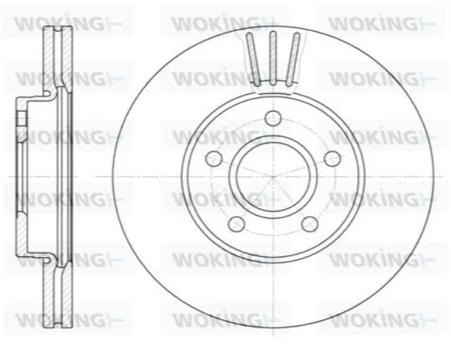 Диски Woking передние D6710.10