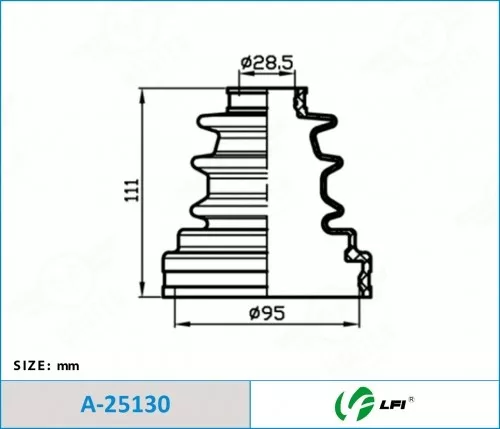LFI пыльник шруса внутреннего A25130