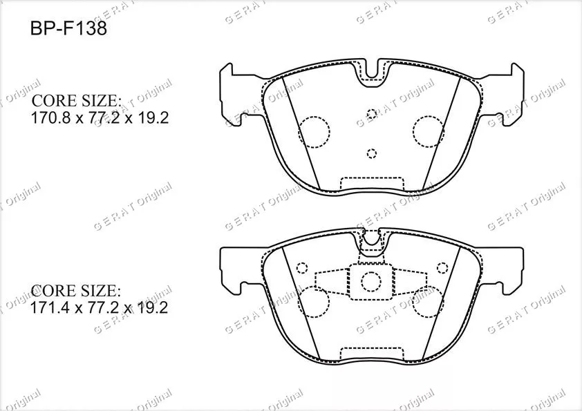 Колодки Gerat передние BP-F138