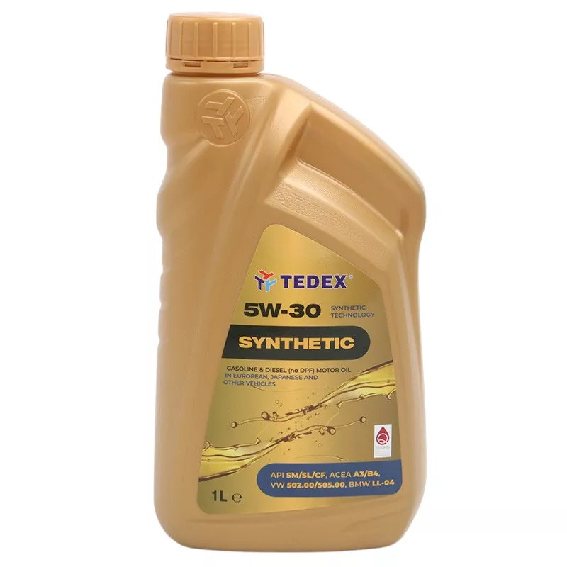Масло моторное синтетическое TEDEX SYNTHETIC API: SN/SM/CF SAE:5W-30 LL 1 л