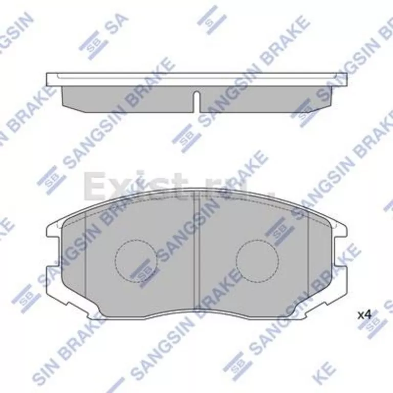 Колодки FRIXPOWER передние SP1142 4 шт