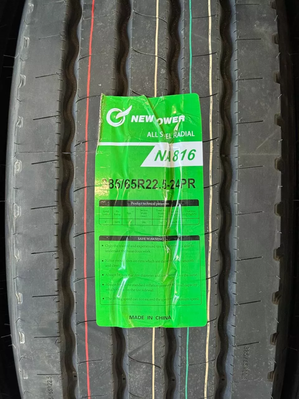 New Power NA816 385/65 R22.5 164 K