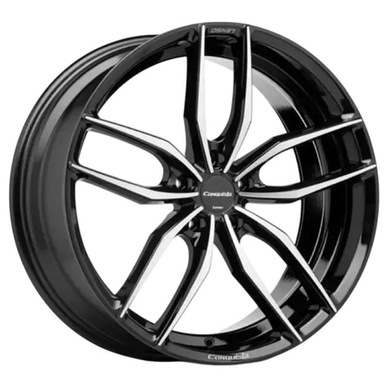 Диски LENSO Conquista-Karizma 5x114.3 8.5x18 ET35 D73.1 Black/Full Face Polish