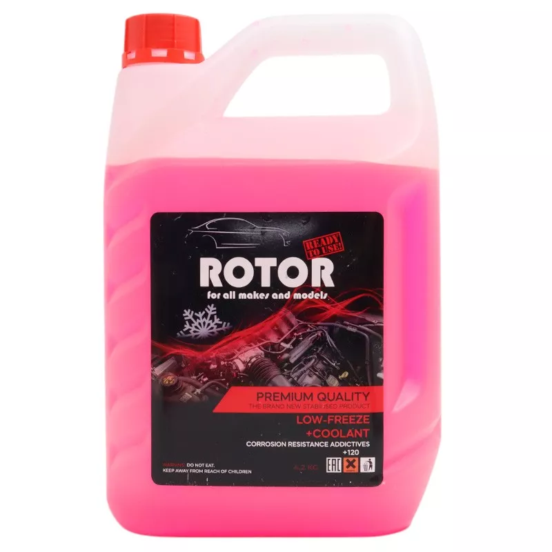 Антифриз Rotor Антифриз красный (розовый) G-12 4 л