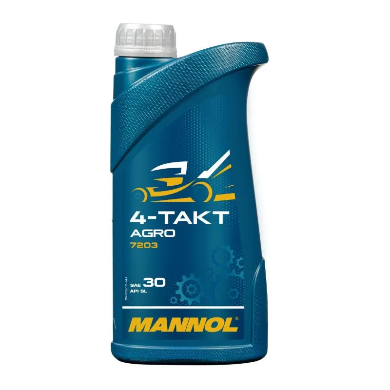 Масло моторное для мото и спецтехники MANNOL 4-Takt Agro SAE 30 SG 7203 1 л