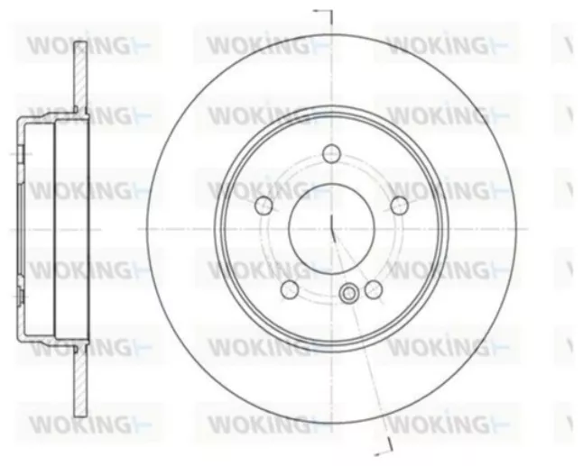 Диски Woking задние D655500